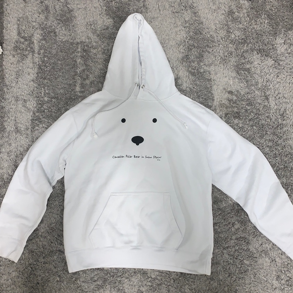White sweatshirt